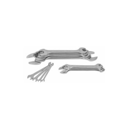 Garant 13 Pc Open End Wrench Set, 15 Deg, Chrome Vanadium Steel 610610 13